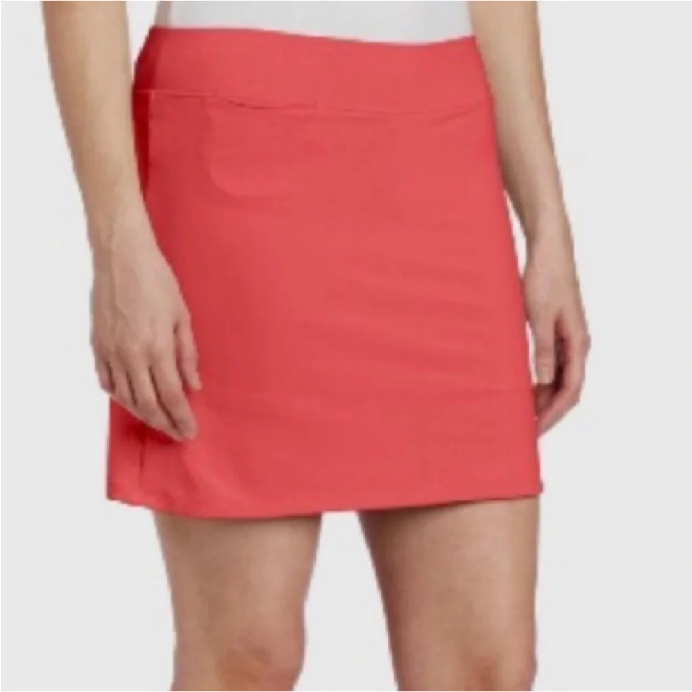 Adidas Climalite Golf Skort Women’s 10 Coral Pink Tennis Pickleball Athletic